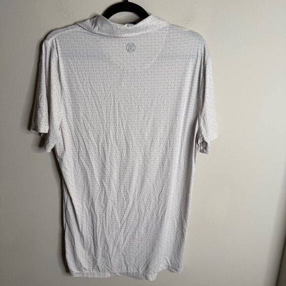 G/FORE Men's Medium Activewear Polo Shirt Short Sleeve Patterned‎ Golf Casual - Picture 2 of 5
